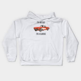 Vintage retro classic car Kids Hoodie